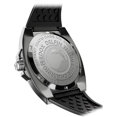 Edox Delfin 1973 Date Quartz 53032-3CA-VIN