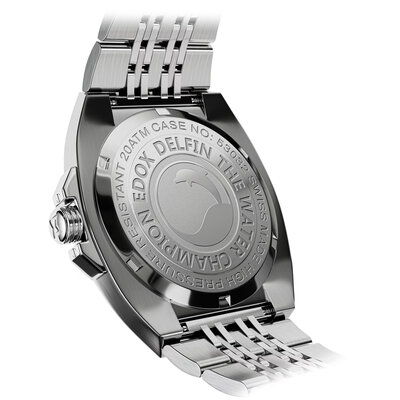 Edox Delfin 1973 Date Quartz 53032-3M-BUIN