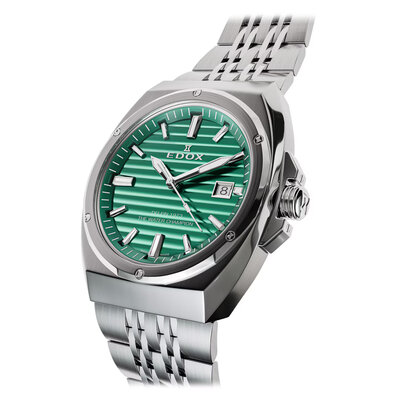 Edox Delfin 1973 Date Quartz 53032-3M-VIN