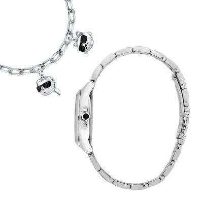 Karl Lagerfeld Round Essentials R0553101516 + bransoletka