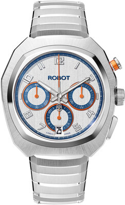 Robot Robotic One Silver 2501ST01 Automatic Chronograph (+ zamienny pasek)