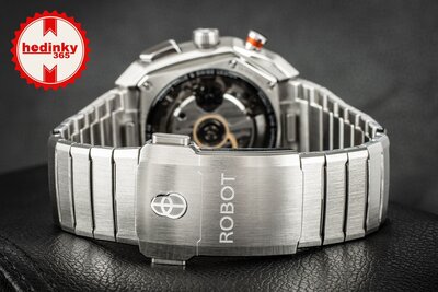 Robot Robotic One Silver 2501ST01 Automatic Chronograph (+ zamienny pasek)