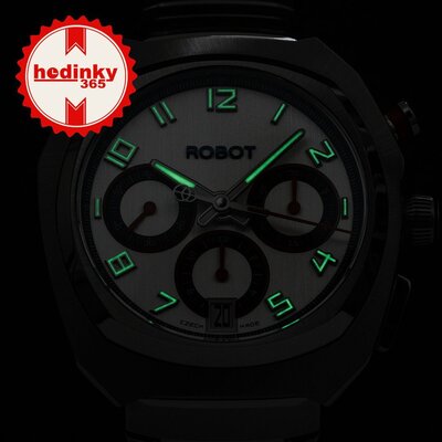 Robot Robotic One Silver 2501ST01 Automatic Chronograph (+ zamienny pasek)