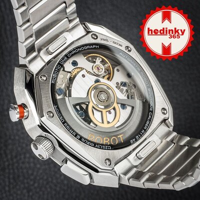 Robot Robotic One Silver 2501ST01 Automatic Chronograph (+ zamienny pasek)