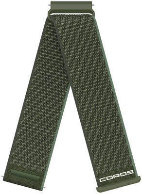 Nylonowy pasek Coros (pro Apex 4 42mm, Pace 4, Pace Pro aj.), zielony, Quick Release