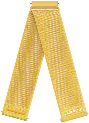 Nylonowy pasek Coros (pro Apex 4 42mm, Pace 4, Pace Pro aj.), żółty, Quick Release