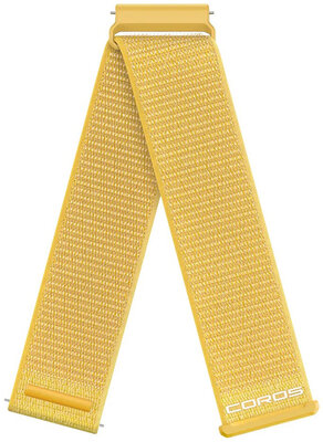 Nylonowy pasek Coros (pro Apex 4 46mm, Nomad), żółty, Quick Release