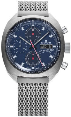 Edox Sportsman Automatic 01132-3BU-BUGN Fangio Limited Edition 115pcs (+ zamienny pasek)