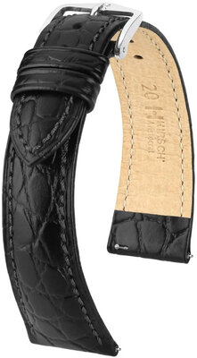 Pasek skórzany Hirsch Aristocrat L 03829050-2, czarny, skóra cielęca, długość L, Quick Release