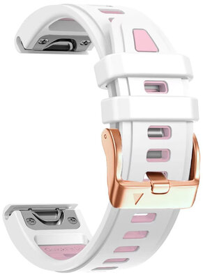 Pasek silikonowy Ricardo Pozza 20mm, White, QuickFit