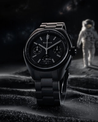 Bulova Lunar Pilot Quartz Chronograph 98A335 The Black Hole Limited Edition 5000pcs