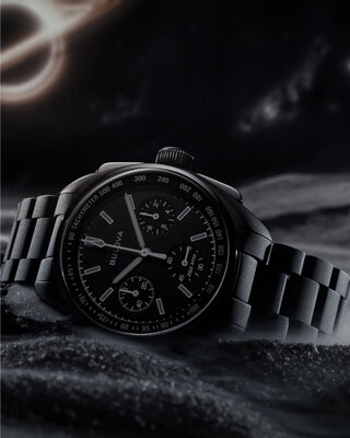 Bulova Lunar Pilot Quartz Chronograph 98A335 The Black Hole Limited Edition 5000pcs