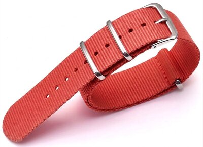Nylonowy pasek Ricardo Kronplatz, czerwony V2, NATO