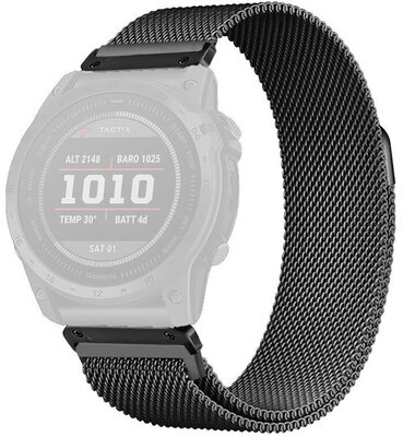 bransoleta ze stali nierdzewnej Ricardo Champoluc 20mm, Black, QuickFit