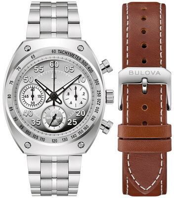 Bulova Archive Series "Shelby" Racer Chronograph Quartz 96K118 Limited Edition 9999pcs (+ zamienny pasek)