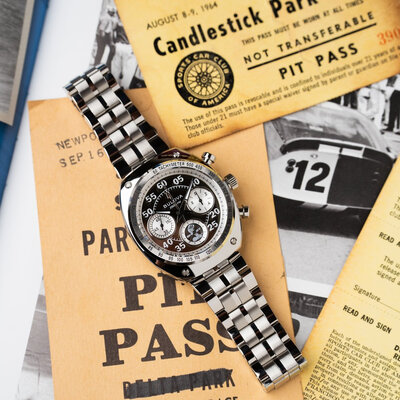 Bulova Archive Series "Shelby" Racer Chronograph Quartz 96K118 Limited Edition 9999pcs (+ zamienny pasek)