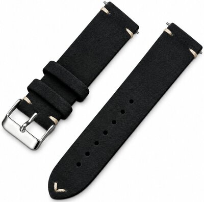 Pasek skórzany Ricardo Alba premium, Black, Quick Release