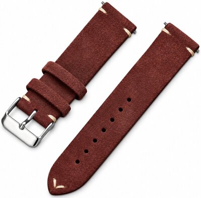 Pasek skórzany Ricardo Alba premium, Brown, Quick Release