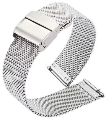 Bransoleta ze stali nierdzewnej Ricardo Novara, Silver, bransoleta milanese, Quick Release