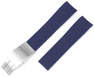 Gumowy pasek Ricardo Caserta premium 21mm (pro Longines), Blue