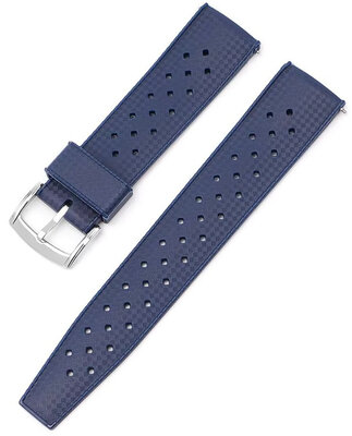 Gumowy pasek Ricardo Salerno premium 20mm, Blue, Quick Release