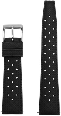 Gumowy pasek Ricardo Terni premium 20mm, Black, Quick Release