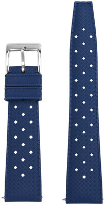 Gumowy pasek Ricardo Terni premium 20mm, Blue, Quick Release