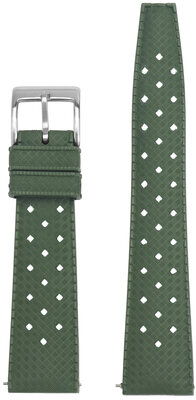 Gumowy pasek Ricardo Terni premium 20mm, Green, Quick Release
