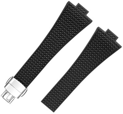 Silikonowy pasek Ricardo Ivrea premium 12mm (pro Tissot PRX), Black