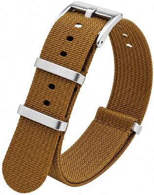 Pasek tekstylny Ricardo Olbia premium, Brown, NATO