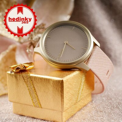 Garmin Vívomove 3 Style, Light Gold / Pink Nylon Band