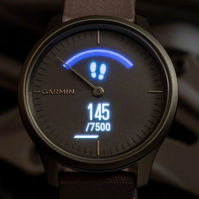 Garmin Vívomove 3 Style, Light Gold / Pink Nylon Band