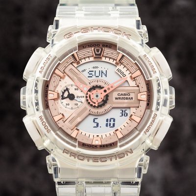 Casio G-Shock Original GMA-S110SR-7AER Z Series Transparent x Pink Gold Collection