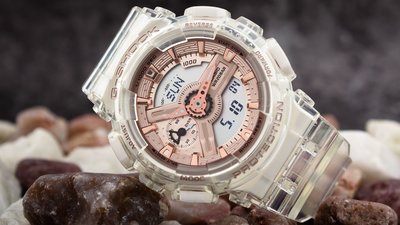 Casio G-Shock Original GMA-S110SR-7AER Z Series Transparent x Pink Gold Collection