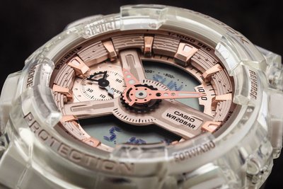 Casio G-Shock Original GMA-S110SR-7AER Z Series Transparent x Pink Gold Collection