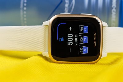 Garmin Venu Sq, LightGold/White Band