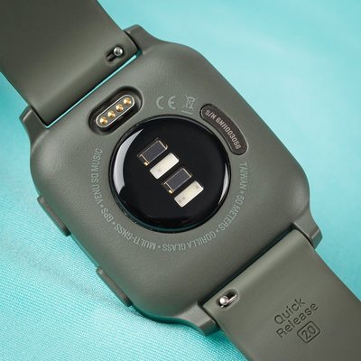 Garmin Venu Sq Music, Slate / Green Band