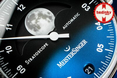 MeisterSinger Stratoscope Automatic Moonphase Date ST982_SVSL02