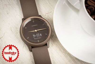 Garmin Vívomove Sport Peach Gold / Cocoa Band