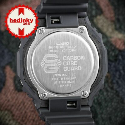 Casio G-Shock Original GA-2100CA-8AER Utility Camo Series Carbon Core Guard