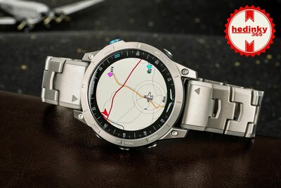 Garmin D2 Mach 1, Vented Titanium Bracelet (+ pasek zamienny)