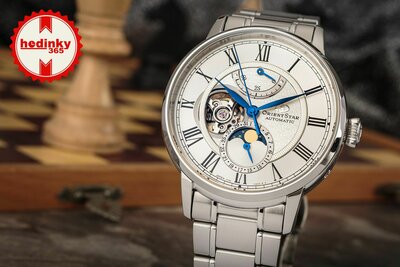 Orient Star Classic M45 F7 Moonphase Open Heart Automatic RE-AY0102S00B