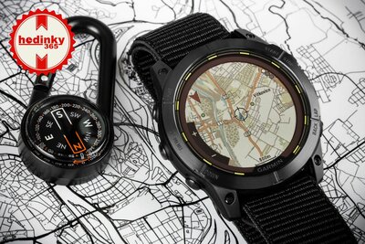 Garmin Enduro 2 Carbon Gray DLC Titanium / Black UltraFit Nylon Strap (+ zamienny pasek)