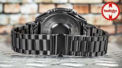 Stalowa bransoleta Ricardo 22mm (pro Garmin Fenix 8/7/6 (47mm), Epix 2 aj.), czarny V1, QuickFit