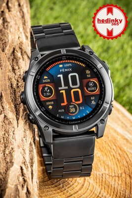 Stalowa bransoleta Ricardo 26mm (pro Garmin Fenix 8/7X/6X (51mm), Tactix aj.), czarny V1, QuickFit