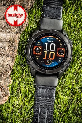 Nylonowy pasek Ricardo 26mm (pro Garmin Fenix 8/7X/6X (51mm), Tactix aj.), czarny, QuickFit