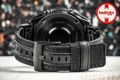 Nylonowy pasek Ricardo 26mm (pro Garmin Fenix 8/7X/6X (51mm), Tactix aj.), czarny, QuickFit