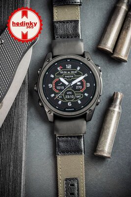 Nylonowy pasek Ricardo 26mm (pro Garmin Fenix 8/7X/6X (51mm), Tactix aj.), zielony V1, QuickFit