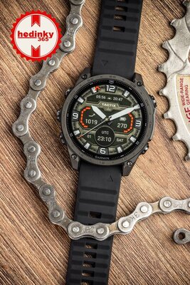 Silikonowy pasek Ricardo 22mm (pro Garmin Fenix 8/7/6 (47mm), Epix 2 aj.), czarny V1, QuickFit