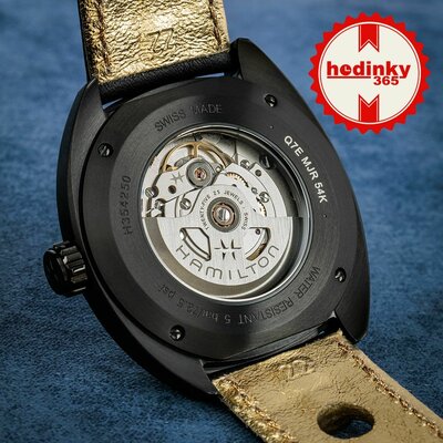 Hamilton American Classic Pan Europ Black & Gold Automatic H35425730 + NATO strap